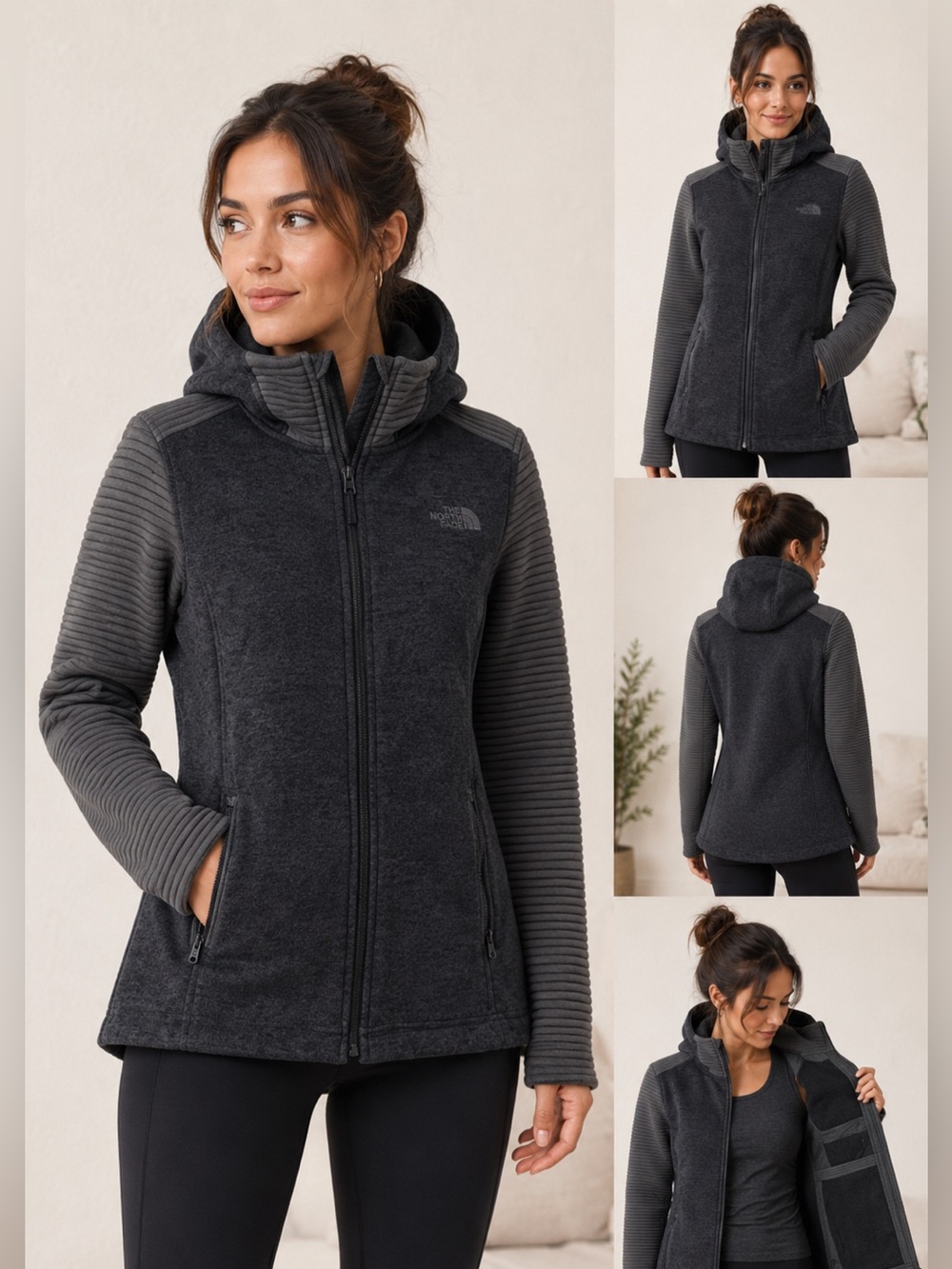 Northface fleece lined hoodie